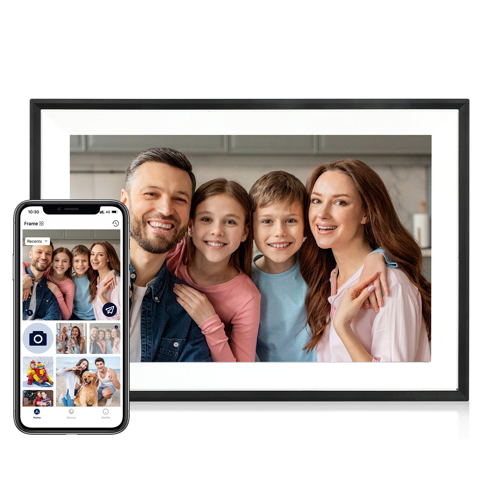 Linkdaze 10.1 Inch Digital Picture Frame with 1280*800 HD IPS Touch Sc