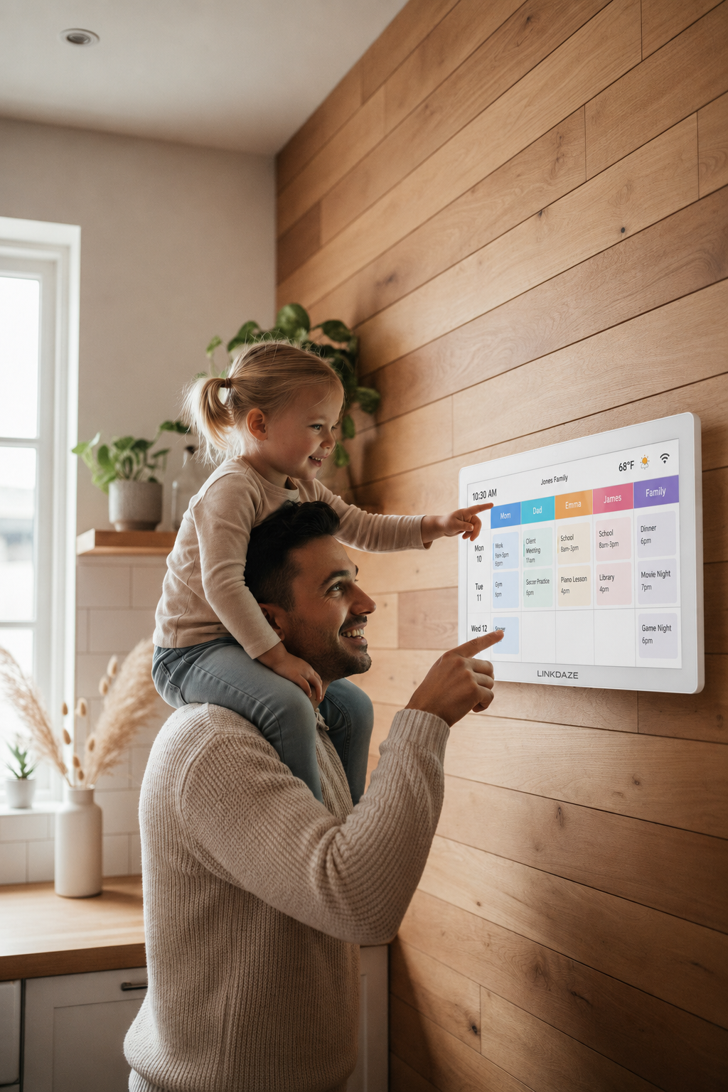 Smart Digital Wall Planner With Calendar Sync | Linkdaze