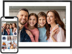 Linkdaze 10.1 Inch Digital Picture Frame with 1280*800 HD IPS Touch Screen, Smart Digital Photo Frame Built-in 32GB Memory, Auto-Rotate Easy Setup to Share Photos or Videos via AiMOR APP