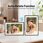 Linkdaze 10.1 Inch Digital Picture Frame with 1280*800 HD IPS Touch Screen, Smart Digital Photo Frame Built-in 32GB Memory, Auto-Rotate Easy Setup to Share Photos or Videos via AiMOR APP